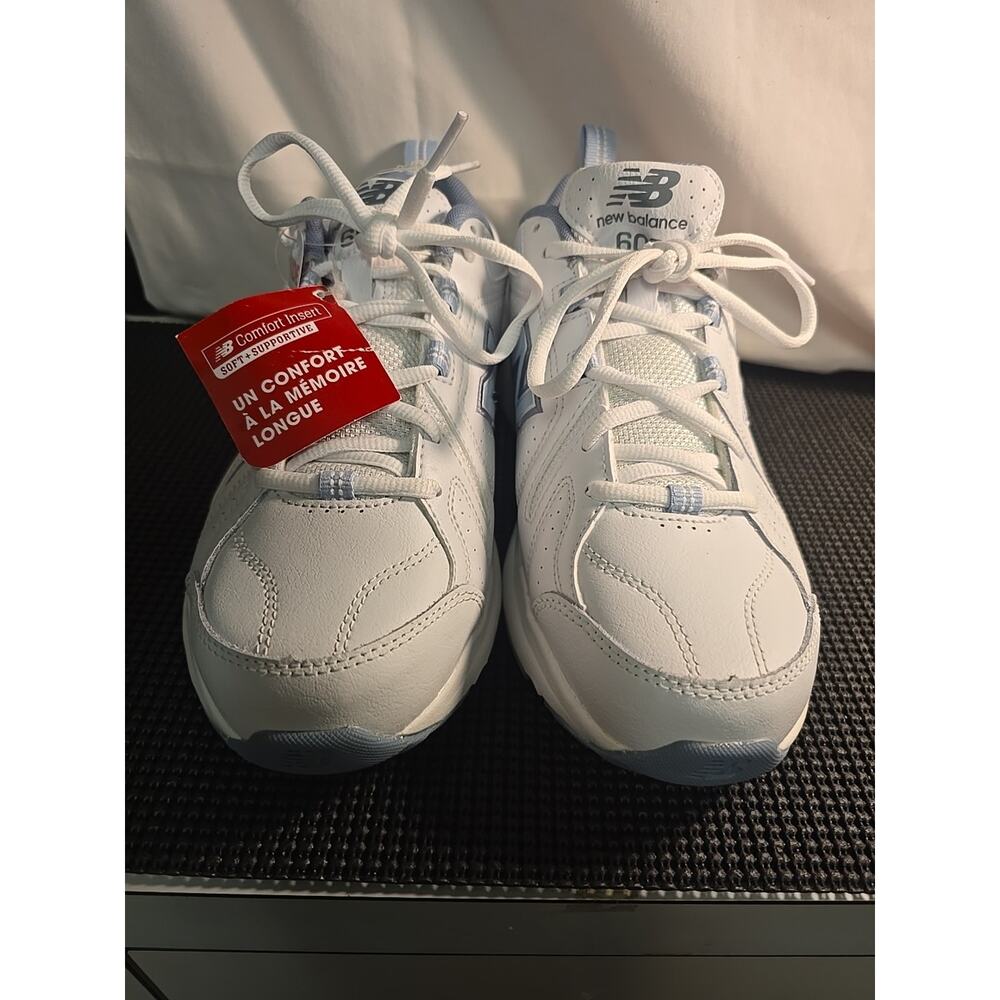 New Balance Women's 608 V5 Casual Comfort Cross Trainer Wide - Blue 8.5 D